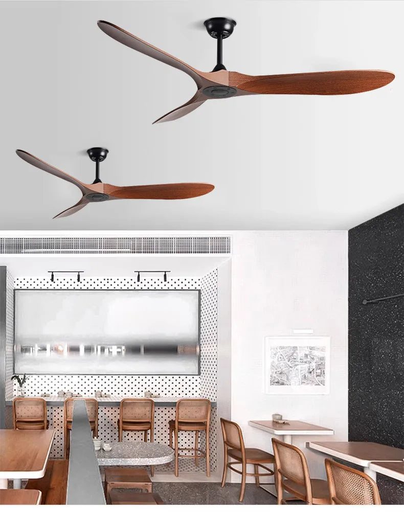 Strong Wind Nordic Ceiling  Living Room Dining Room Industrial American Style Retro Commercial Variable Frequency Lightless Fan