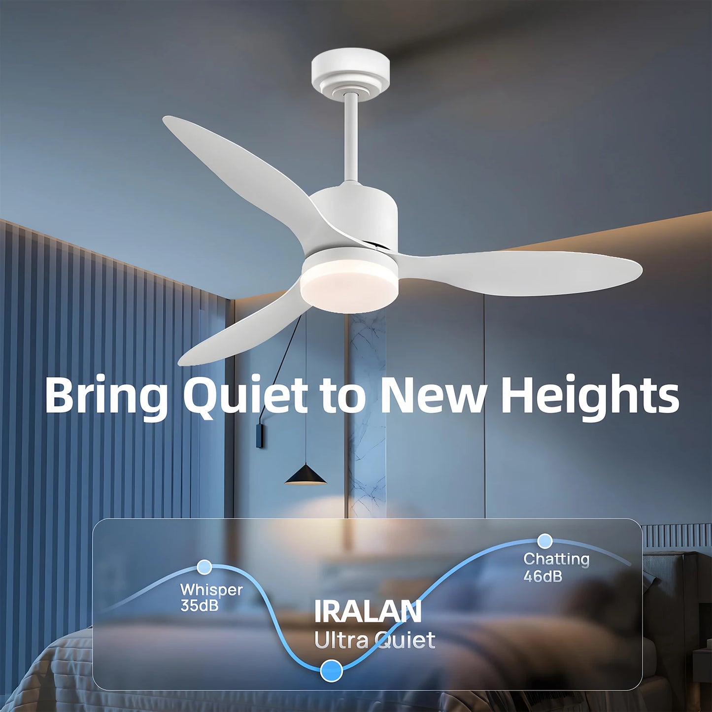 Jelena Modern 42 52 Inch Ceiling Chandelier with Fan Remote Control Living Room Decor Ceiling Fan Light LED Home Electric Fan