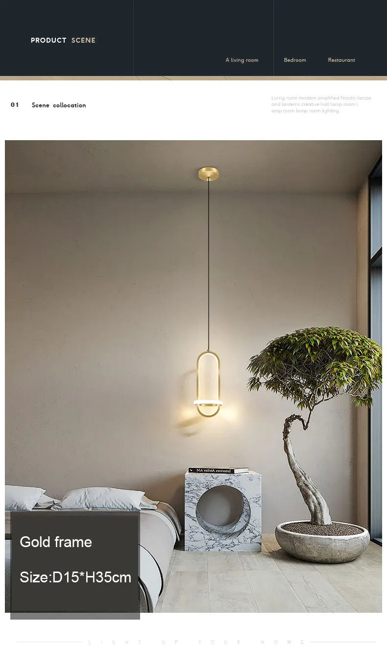 Nordic Modern LED Pendant Light Bedroom Bedside Hanging Chandeliers Lamp For Living room Dinnig Room Table Lamp Lighting Fixture