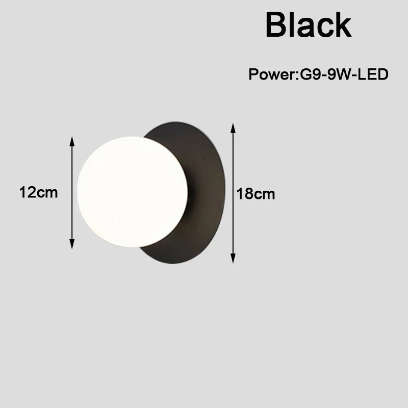Indoor LED Wall Lamps with G9 Light Bulb for Bedroom Living Room Nordic LED Wall Lights Wall Lights Wall Sconce for Corridor