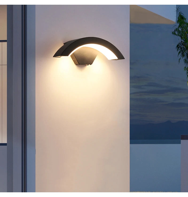 Outdoor Wall Light Waterproof IP65 Radar Motion Sensor Outdoor Lighting Porch Sconce Balcony Garden Outside Wall Lamp Vestibule