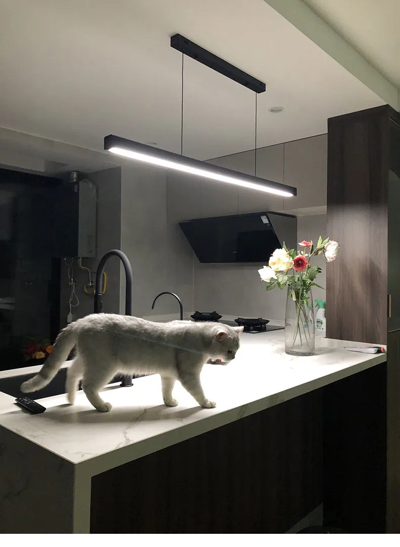 Dining room chandelier Nordic modern lamp dining table bar lamp restaurant lights kitchen lights office company led strip lamps