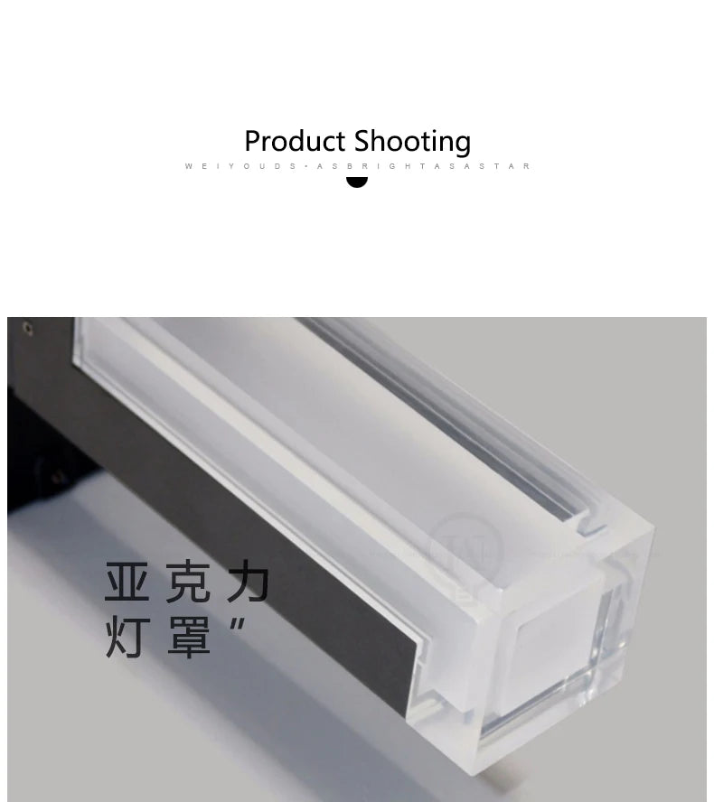 Aluminum PIR sensor outdoor wall lamp waterproof staircase hallway minimalist exterior wall lamp courtyard balcony wall lamp