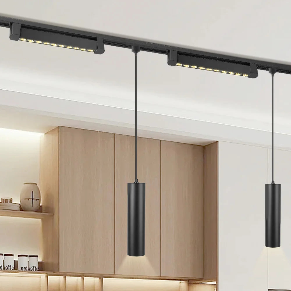 Full Set Track Light Led Ceiling Rail Lights Replaceable GU10 Light Source Spotlight for Living Room Bedroom Led Spot Track Lamp