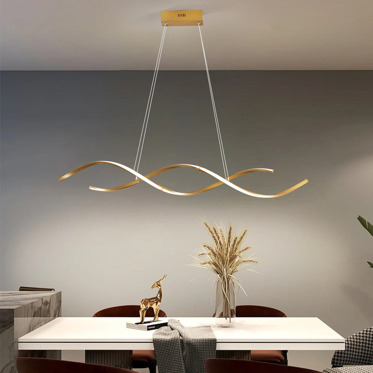Modern LED Chandelier For Living Room Dining Room Bar Kitchen Room Work Smart Home Alexa Google RC Hanging Chandelier Fixtures