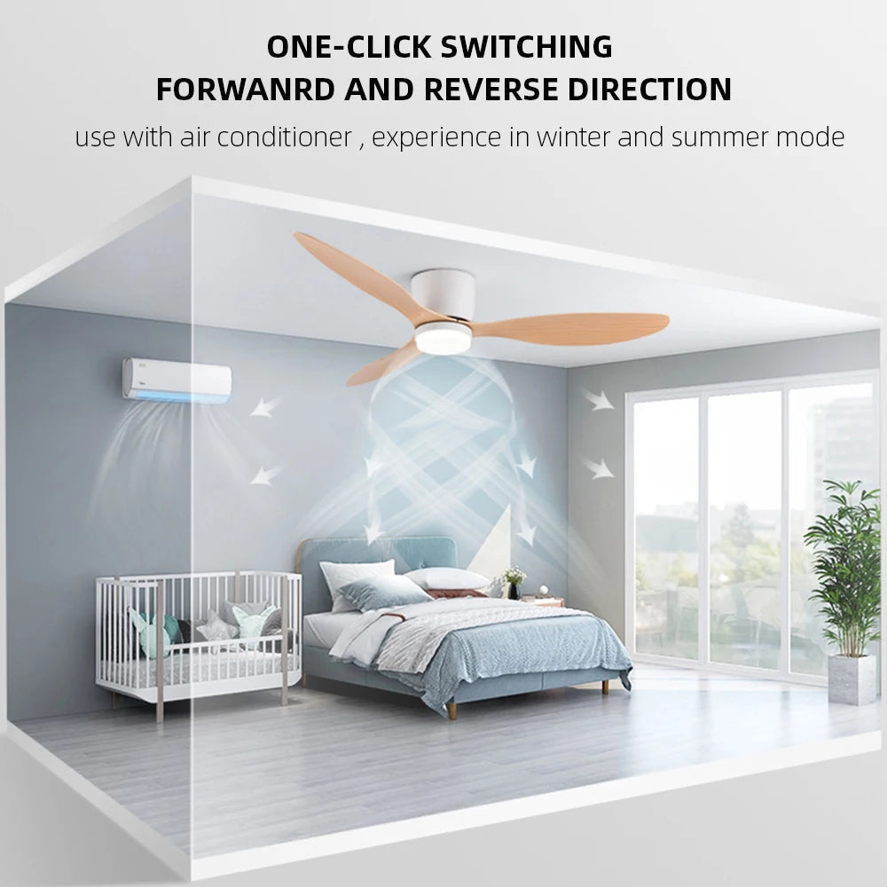 IRALAN Modern Ceiling Fan sealing fan apartment bedroom living room interior air circulation ceiling circulator Circulite