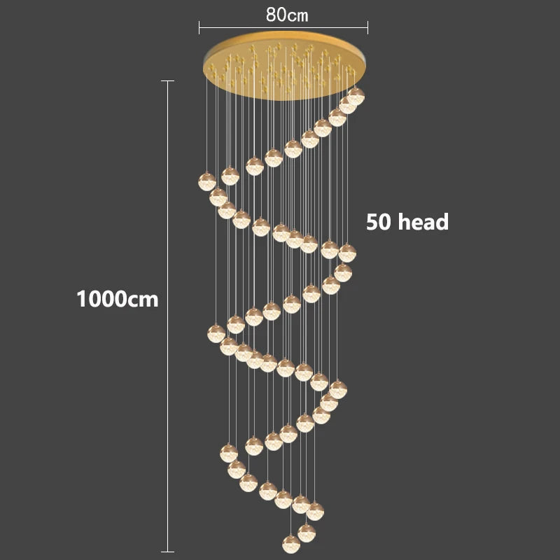 Modern home decor led lights pendant light lamps forstaircase Chandeliers for living room hanging light indoor lighting