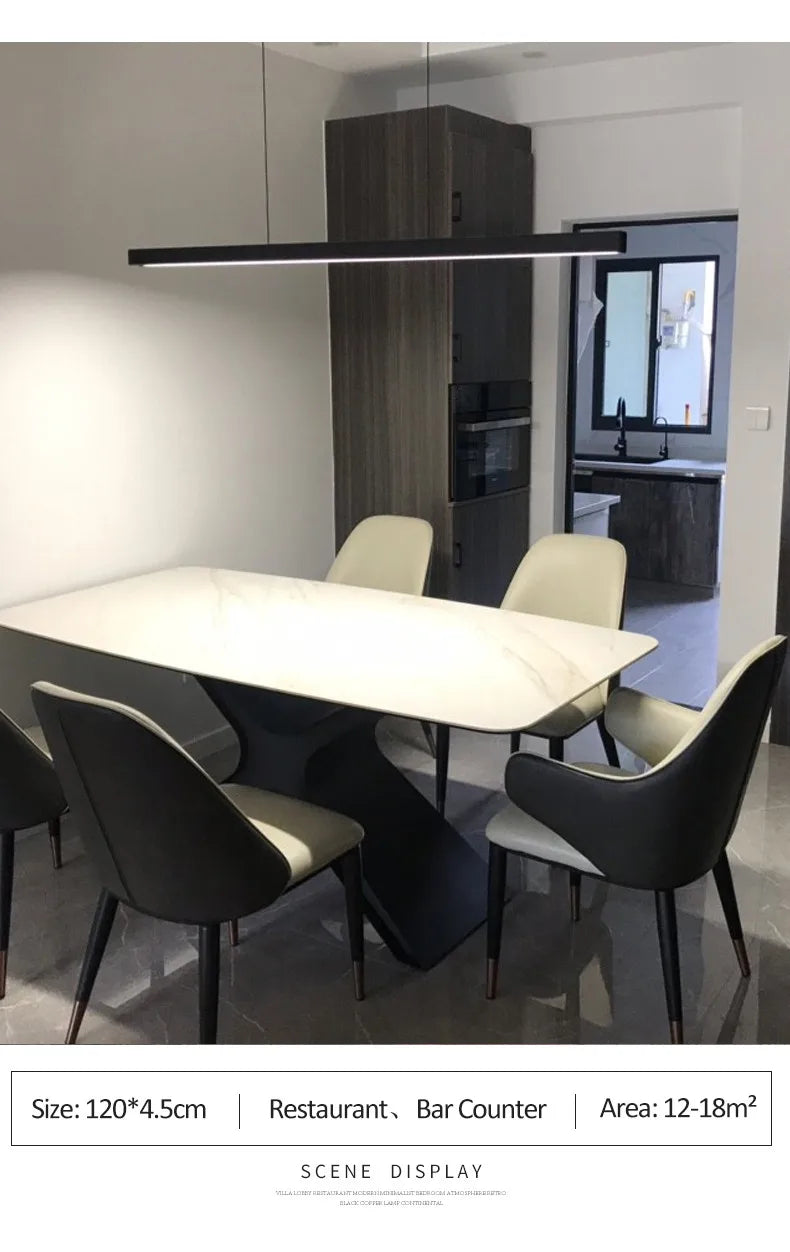Dining room chandelier Nordic modern lamp dining table bar lamp restaurant lights kitchen lights office company led strip lamps