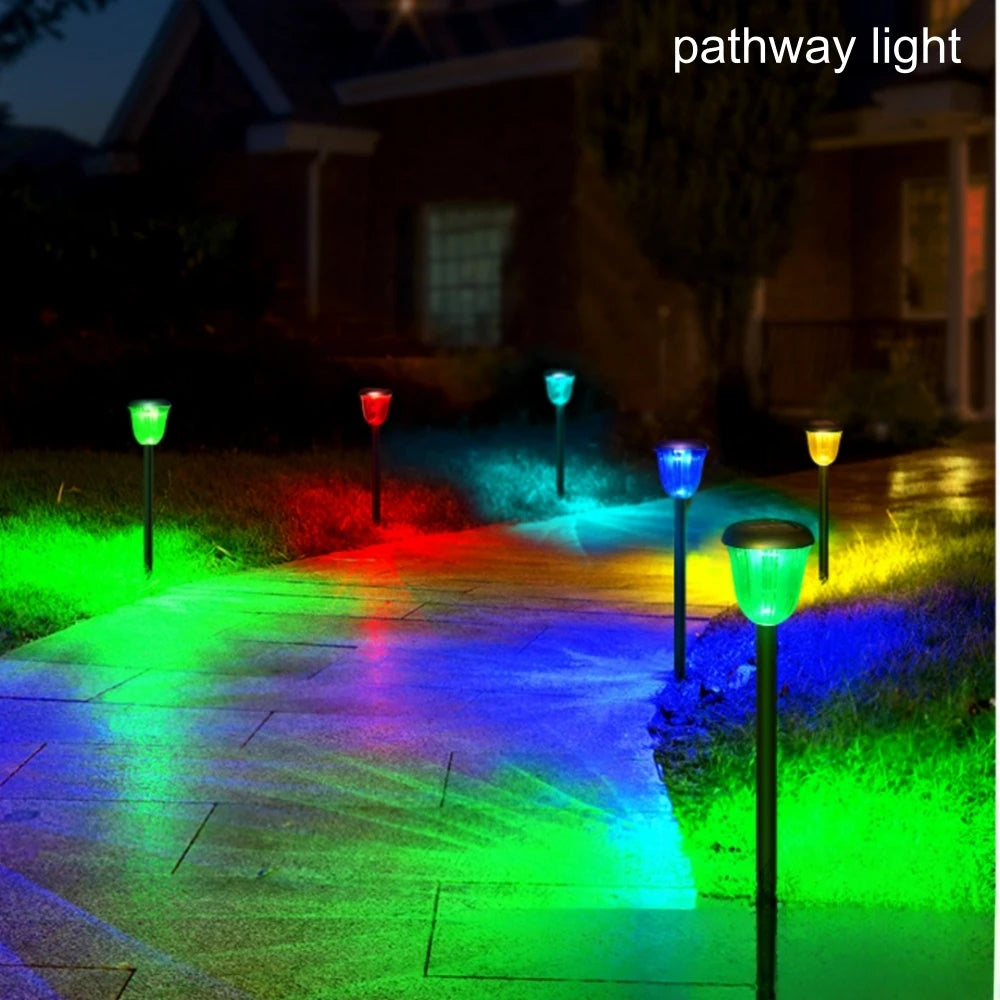 Bright Solar Tulip Lights Outdoor Landscape Lighting,Garden Decorative for Yard,Patio,Landscape,Pathway,Sidewalk,Driveway,Lawn