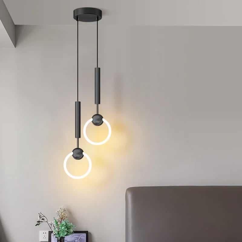 Modern Luxury Pendant Lamp Bedroom Bedside Bathroom Entrance LED Chandeliers Restaurant Kitchen Dining Hall Bar Hanging Lighting