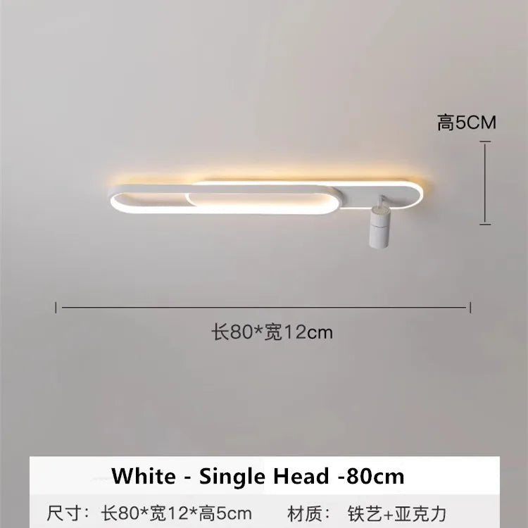 Track Spotlights No Main Lights Living Room Wall Lamp Long Hallway Light Cloakroom LED Ceiling Lights Spotlights For Dining Room