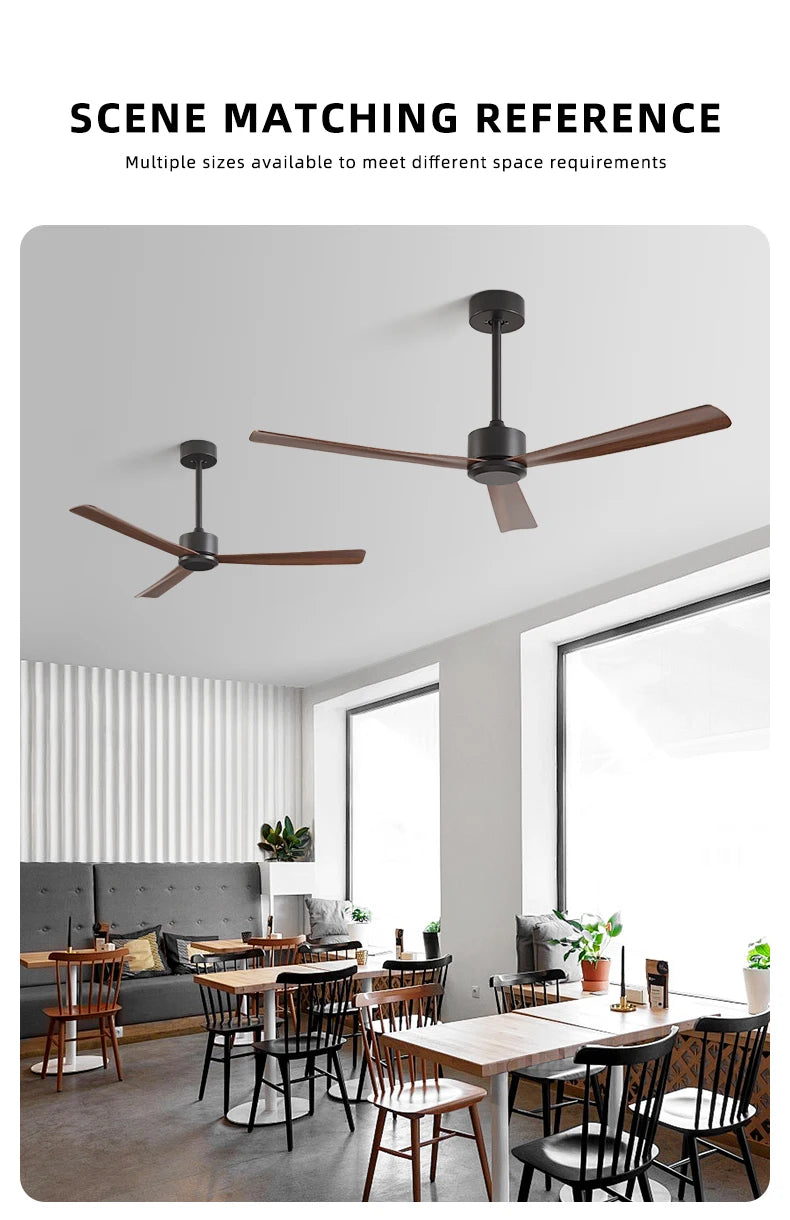 50 Inch Inverter Ceiling Fan: 6 - Speed Remote, Silent, Energy - Saving for Living & Dining Rooms, Boasting Sleek Modern Design