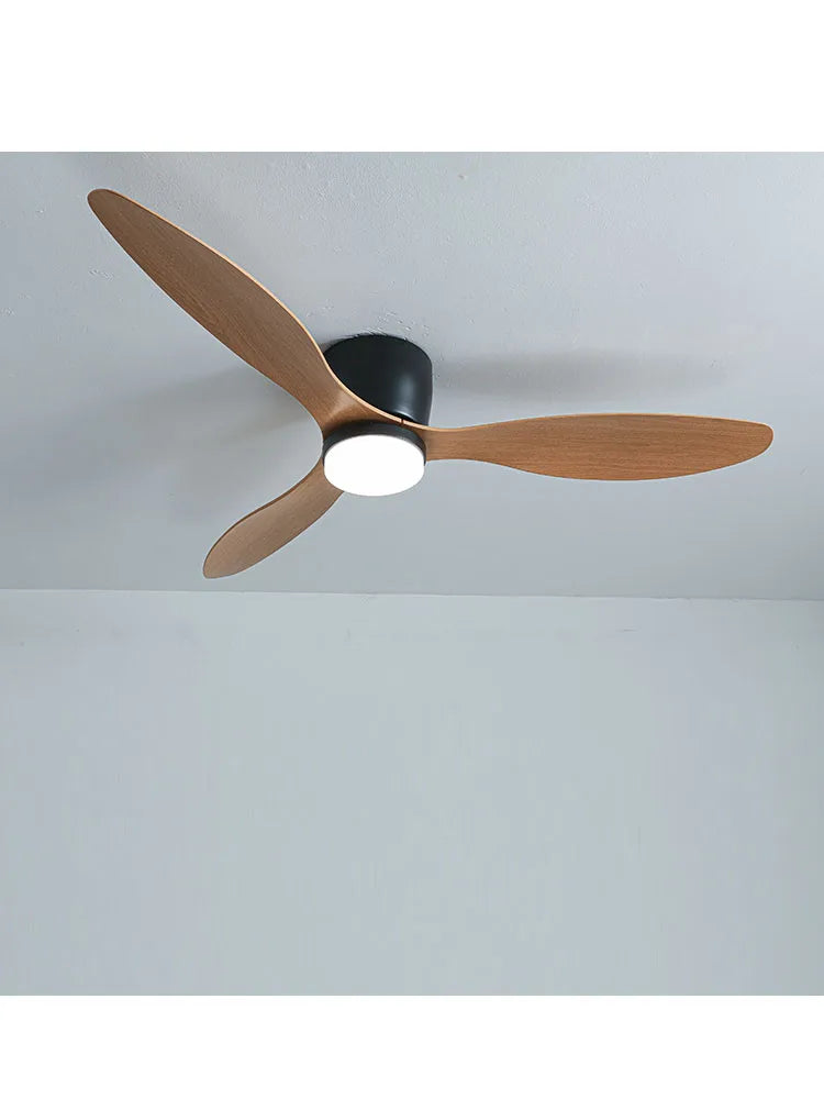 Ceiling Fans With Light No Light  DC Motor 6 Speeds Timing Fans 20CM Low Floor Loft Remote Control Decorative Led Fan With Light