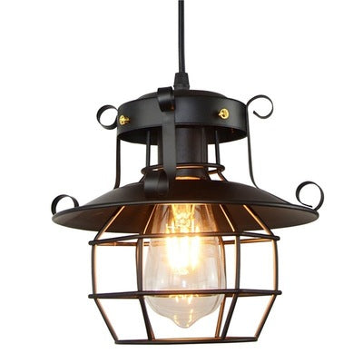 Industrial Restaurant Chandelier Retro Nostalgic Creative Bar Aisle Corridor Hanging Lamps Dining Bedroom Pendant Light