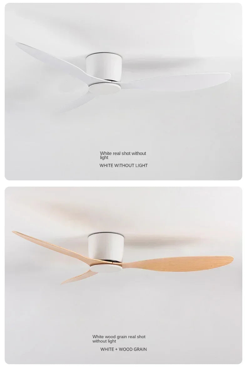 LED Ceiling Mounted Living Room Fan Light, Nordic Restaurant Decorative Ceiling Fan, Household Minimalist Electric Fan Light