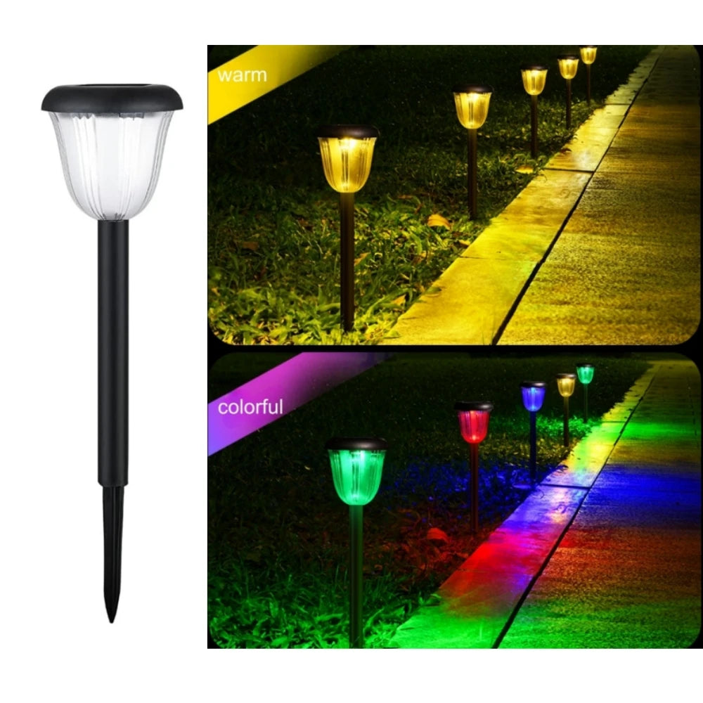 Bright Solar Tulip Lights Outdoor Landscape Lighting,Garden Decorative for Yard,Patio,Landscape,Pathway,Sidewalk,Driveway,Lawn