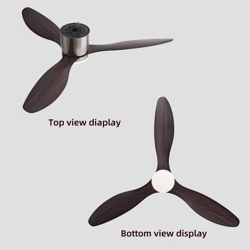 FUMANJIA Ultra-Thin DC Ceiling Fan with Remote - 6-Speed Silent, 3 ABS Blades, Ideal for Low Ceilings & Minim Spaces Energy