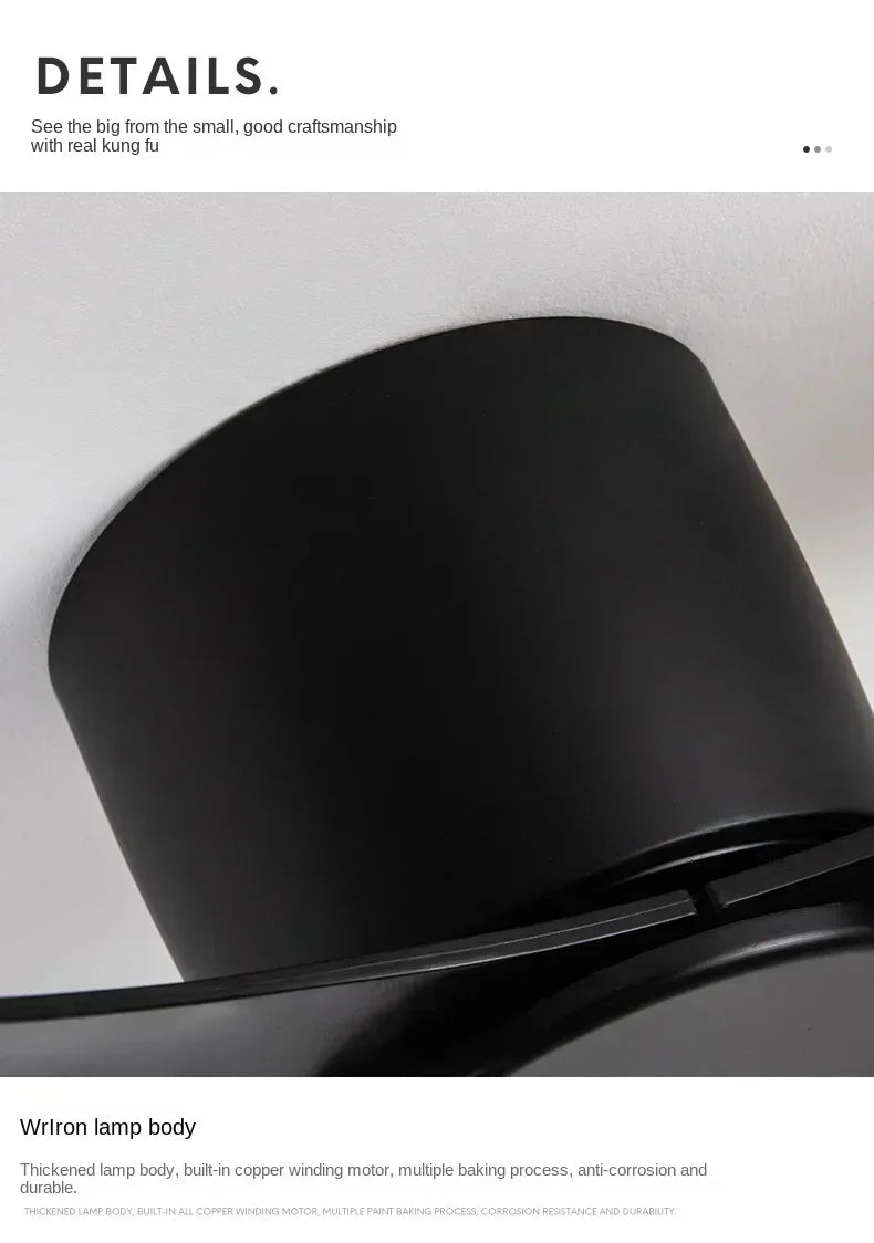 LED Ceiling Mounted Living Room Fan Light, Nordic Restaurant Decorative Ceiling Fan, Household Minimalist Electric Fan Light