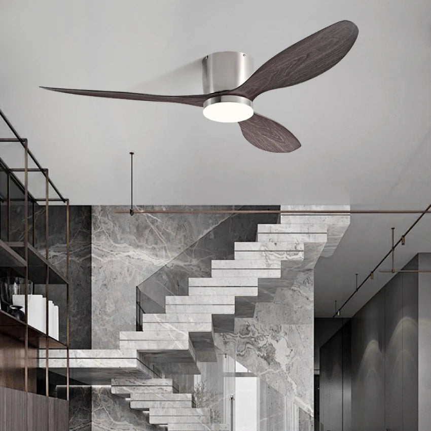 FUMANJIA Ultra-Thin DC Ceiling Fan with Remote - 6-Speed Silent, 3 ABS Blades, Ideal for Low Ceilings & Minim Spaces Energy