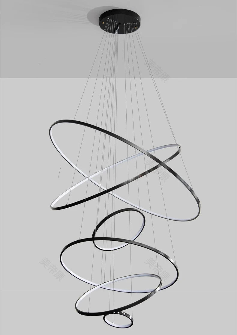 Modern home decor led lights pendant light lamps forstaircase Chandeliers for living room hanging light indoor lighting
