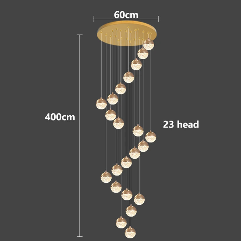 Modern home decor led lights pendant light lamps forstaircase Chandeliers for living room hanging light indoor lighting