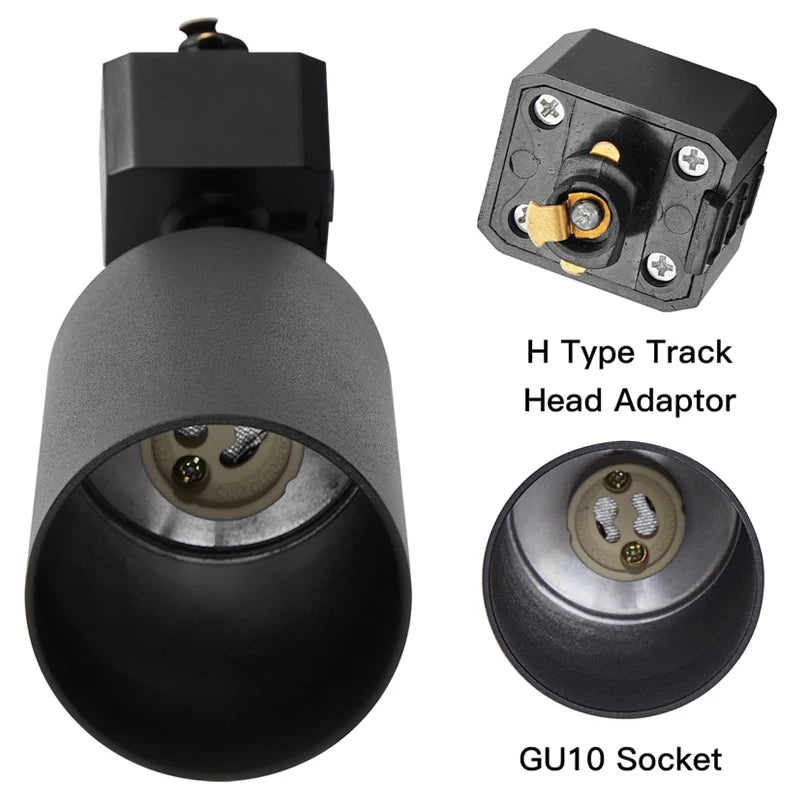 Full Set Track Light Led Ceiling Rail Lights Replaceable GU10 Light Source Spotlight for Living Room Bedroom Led Spot Track Lamp