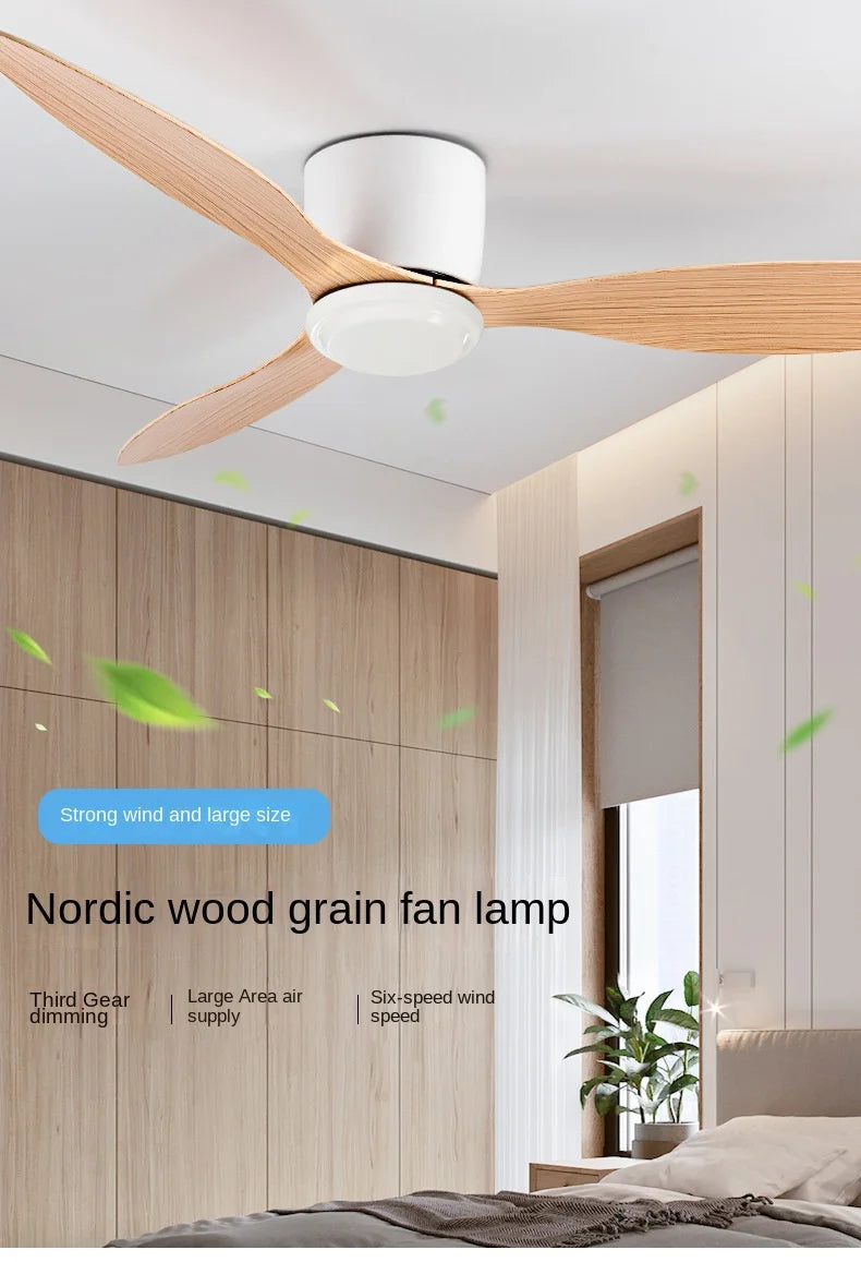 Modern Black White Low Floor DC Motor 30W Ceiling Fans With Remote Control Simple Ceiling Fan Without Light Home Fan