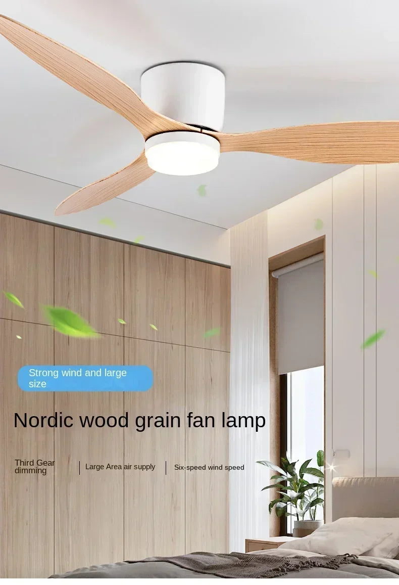 Modern LED Ceiling Fan Lights, Low Floor Decorative Lights with Remote Control, Home Lighting with Fans in Bedrooms and Homes