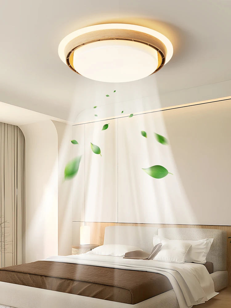 Full spectrum bladeless fan light new model, invisible and silent ceiling fan light for bedroom and master room