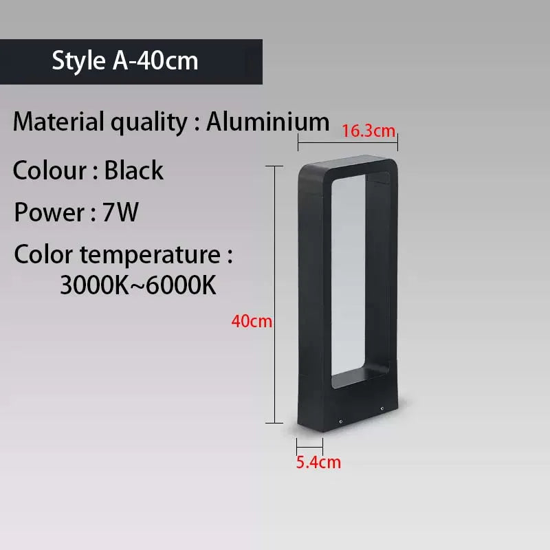 Outdoor iP65 waterproof LED lawn light. Suitable for parks, courtyards, gardens, and squares. Aluminum landscape light.