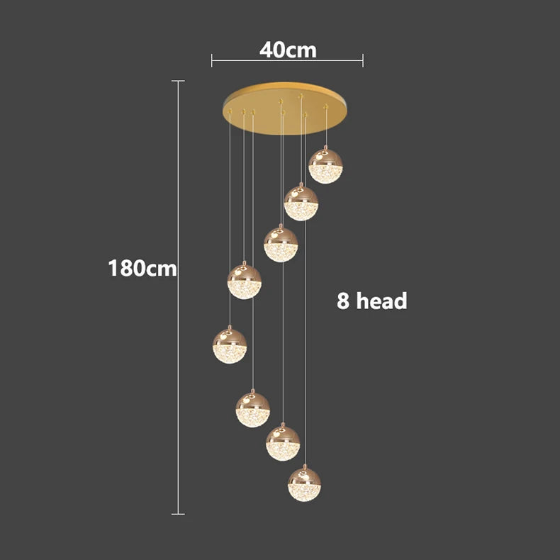 Modern home decor led lights pendant light lamps forstaircase Chandeliers for living room hanging light indoor lighting