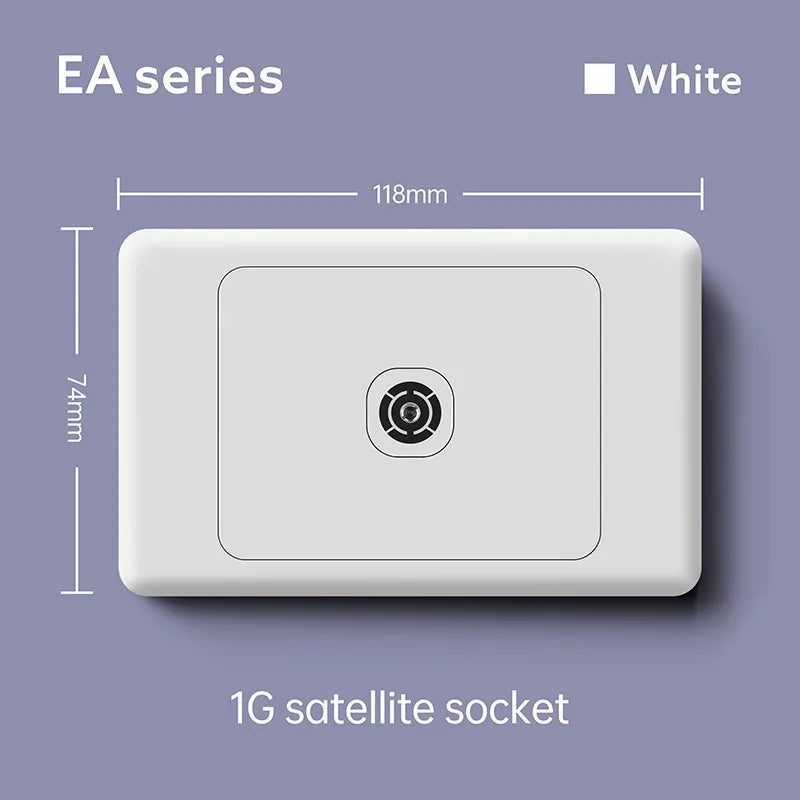 118 Type Australian Standard 1/2/3/4/5/6 Gang Six-hole 15A Wall Switch Socket USB Type-c Port Fast Charging Power Socket Panel