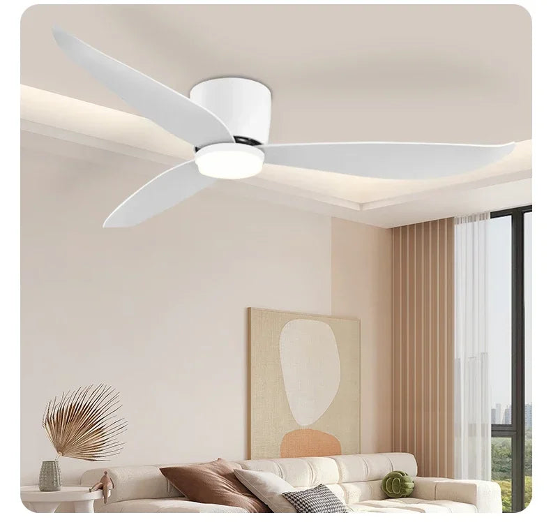 46 52 Inch LED Pendant Light, Bedroom, Dining Room, Living Room, Intelligent Remote Control Dimming Fan, Nordic Style 96-220V