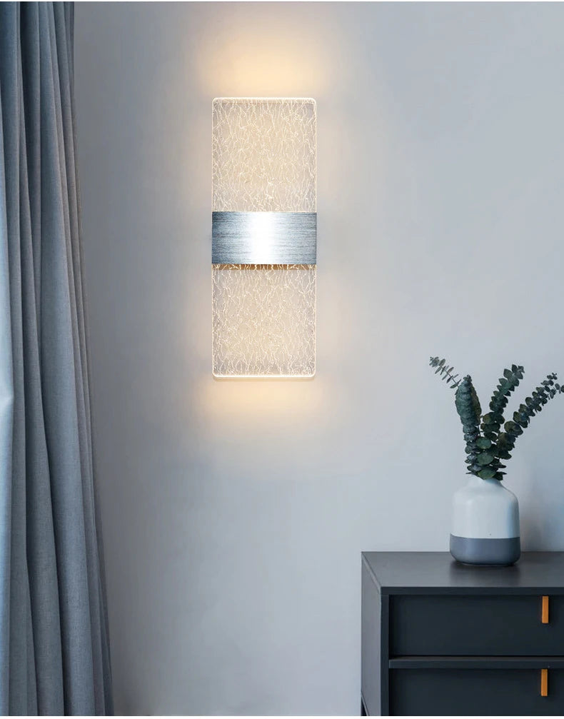 Acrylic Indoor Wall Lamp 6W LED Wall Light Modern Nordic Sconce Lamps Balcony Aisle Bedside Lights For Home Decoration AC85-265V