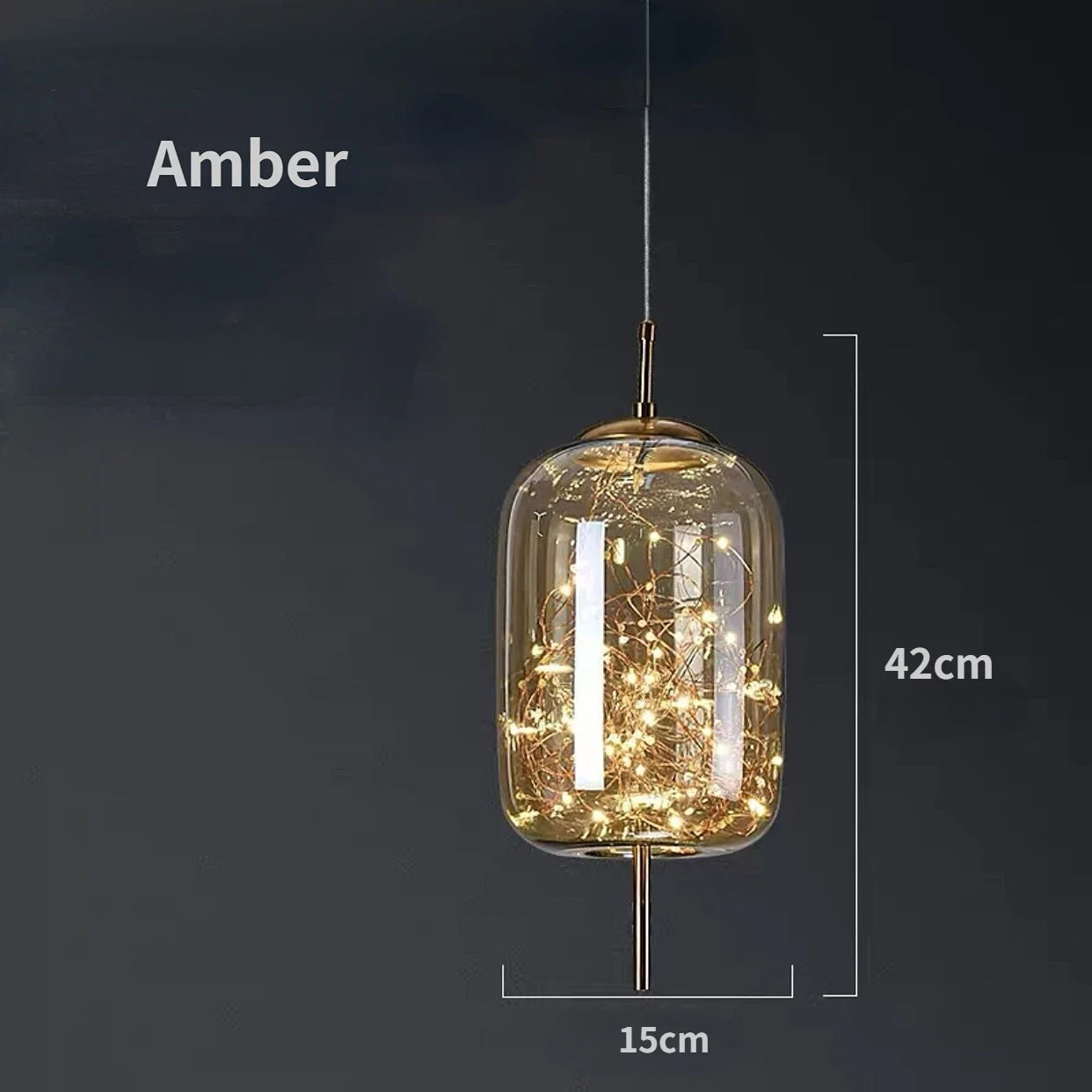Modern Led Glass Pendant Lights for Bedroom Bedside Bathroom Hanging Lighting Ceiling Chandelier Lamp Decoration String Line