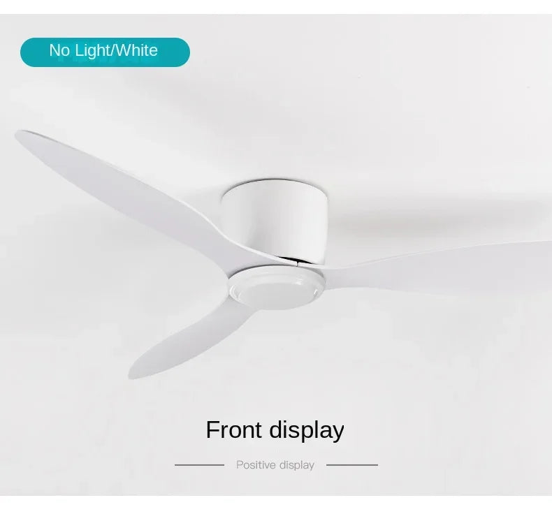 Modern Black White Low Floor DC Motor 30W Ceiling Fans With Remote Control Simple Ceiling Fan Without Light Home Fan