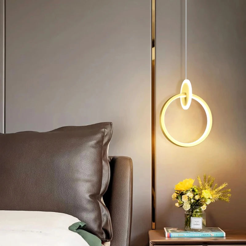 1 PC Modern home decor led lights Bedroom lamp bedside pendant light lamps led Chandeliers hanging light indoor lighting