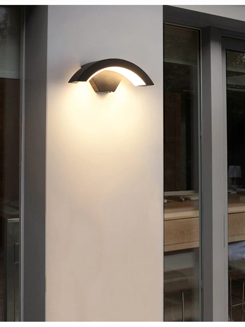 Outdoor Wall Light Waterproof IP65 Radar Motion Sensor Outdoor Lighting Porch Sconce Balcony Garden Outside Wall Lamp Vestibule
