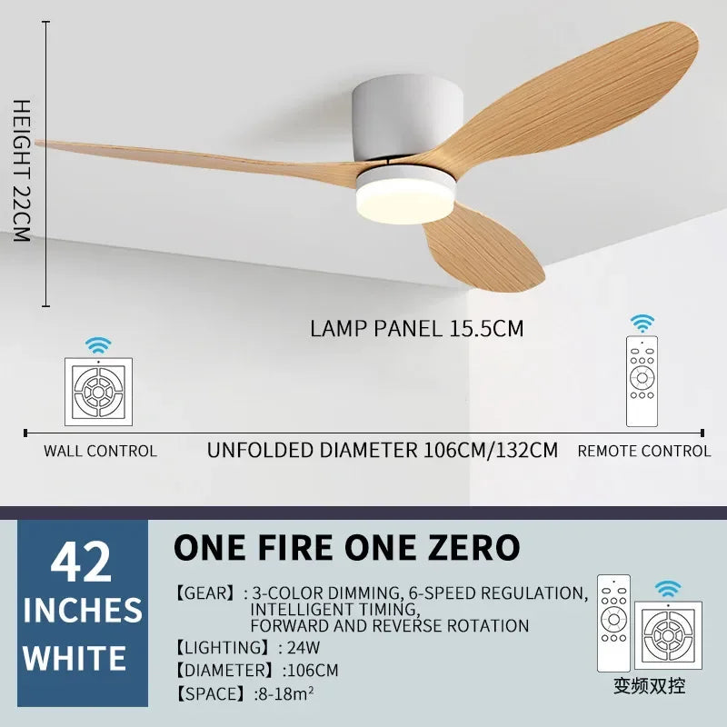 LED Lights, Modern Ceiling Fans, LED Lights, DC Motors, High Air Volume Remote Control, Kitchen, Bedroom, Dining Room, Terrace