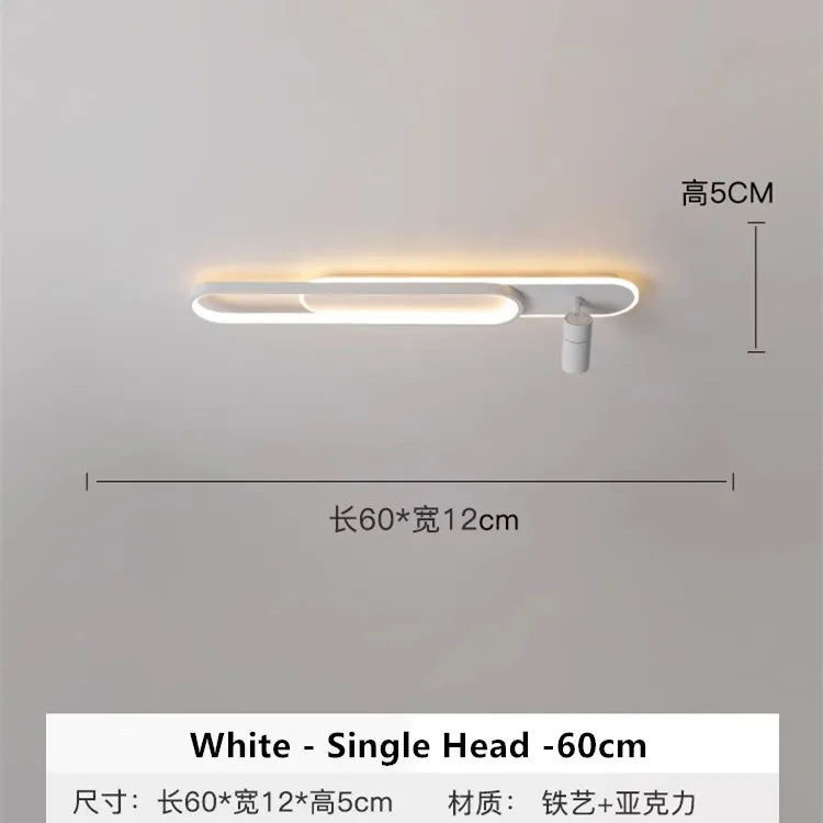 Track Spotlights No Main Lights Living Room Wall Lamp Long Hallway Light Cloakroom LED Ceiling Lights Spotlights For Dining Room