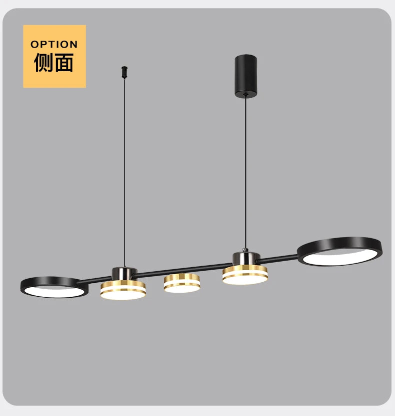 Pendant Lights Hanging Lamp Modern Table LED Long Linear Chandelier Kitchen Island Lighting For Dining Living Room Office Light