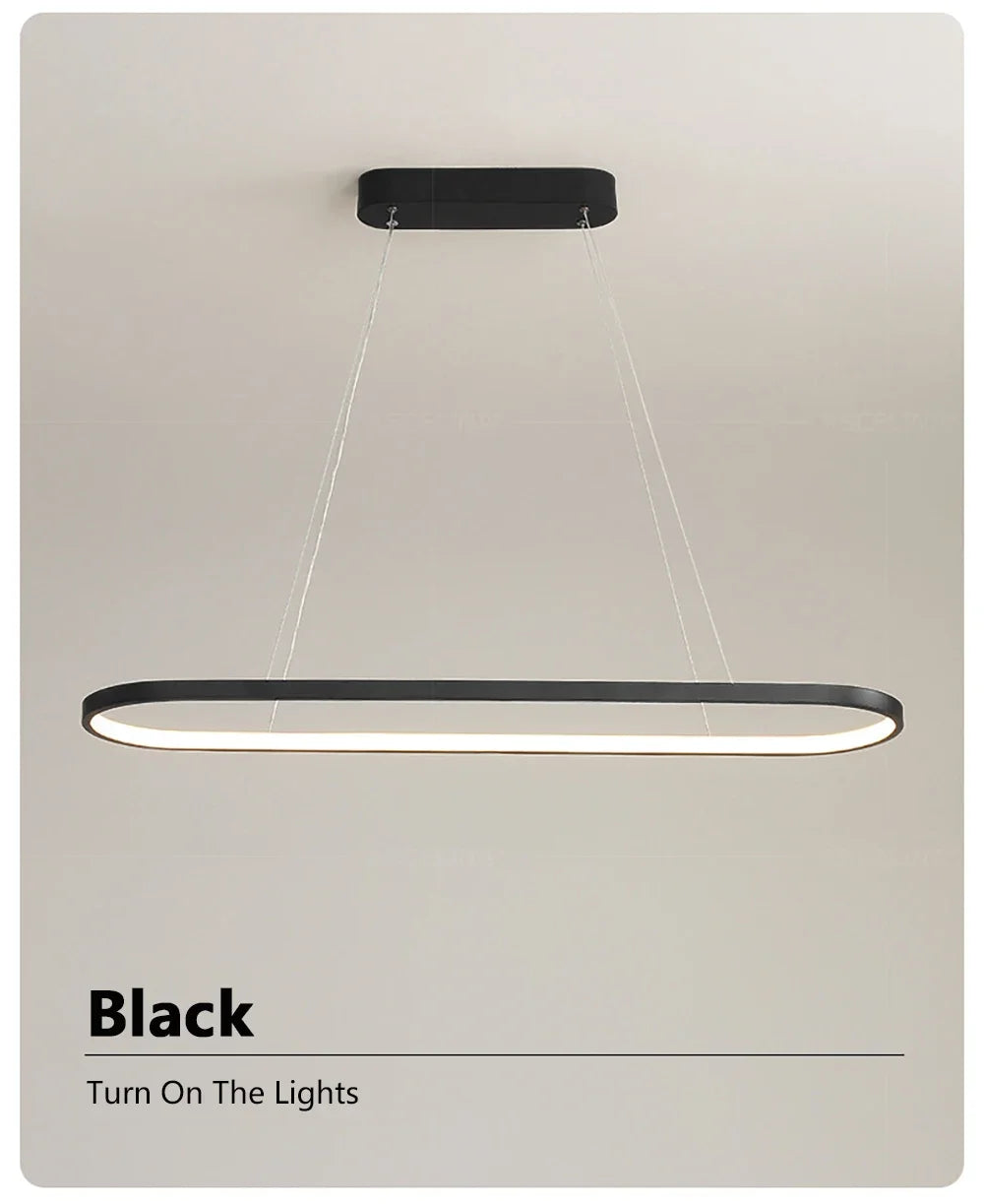Modern LED Pendant Light 70/90CM Line Lamp For Living Room Dining Room Office Hotel Haning light Home Decor Lighting Fixtures