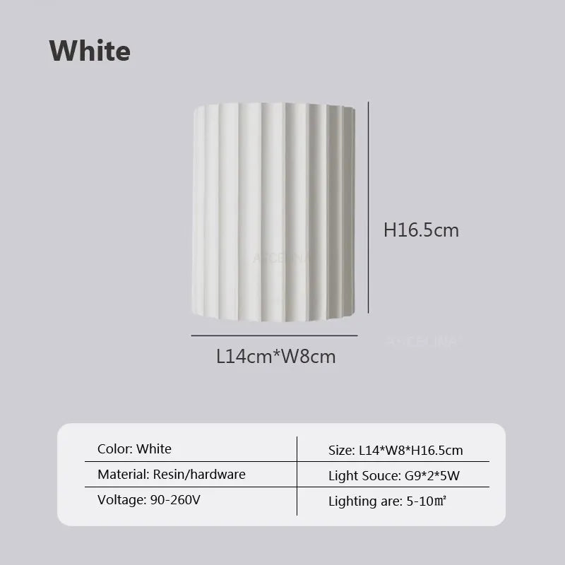 Modern LED Wall Lamp Minimalist Macaron Resin Sconces Entryway Aisle Living Rooms Bedrooms Bedside Study Illumination Luminaire