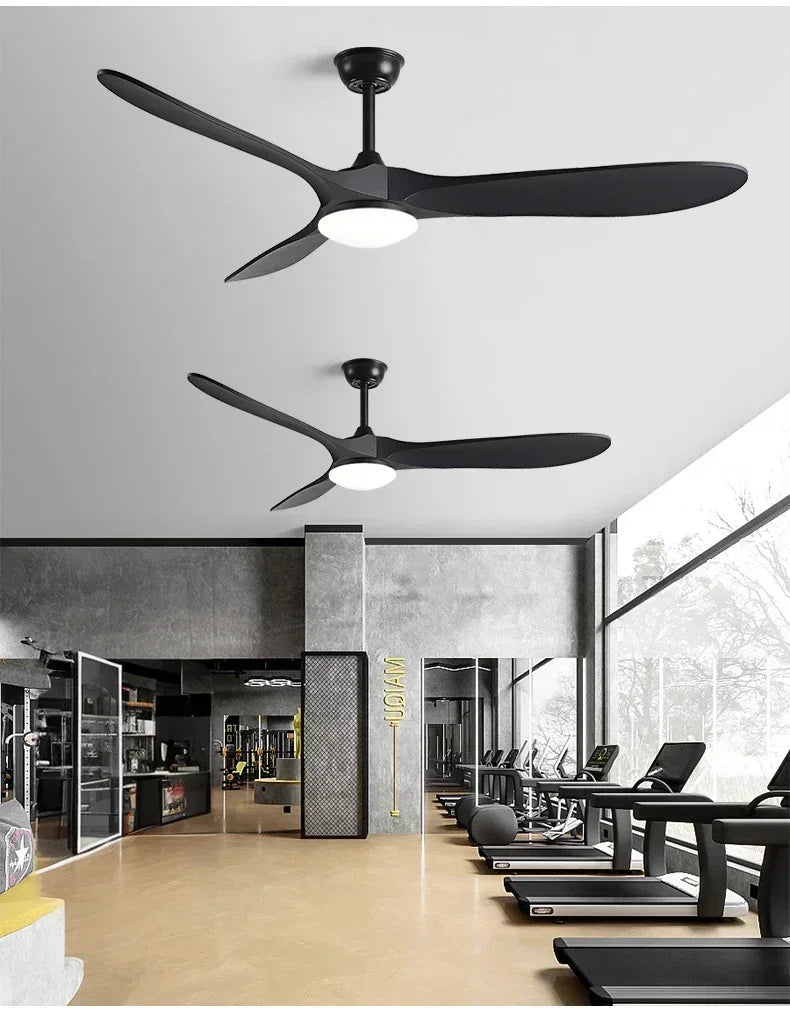 Low Floor Modern Ceiling Fan with Lights, 6-speed Adjustable DC Motor Reversible Blade Remote Control LED Fan with Lights