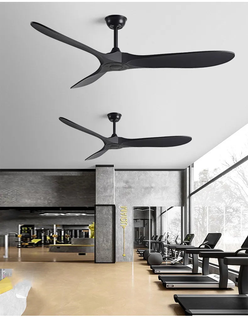 Strong Wind Nordic Ceiling  Living Room Dining Room Industrial American Style Retro Commercial Variable Frequency Lightless Fan