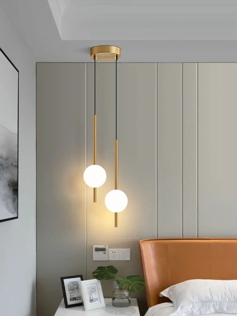 High-end Home Decoration Lighting Fixtures Bedside Pendant Lights Bedroom Modern Lamp TV Kitchen Dinning Room LED Magic Bean Art