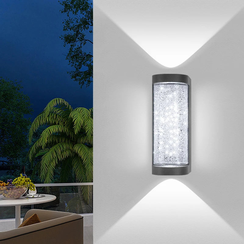 Outdoor Waterproof Wall Light European Luxury Crystal 10W LED Wall Lamp for Porch Corridor Villa Hotel Exterior Wall Lamps