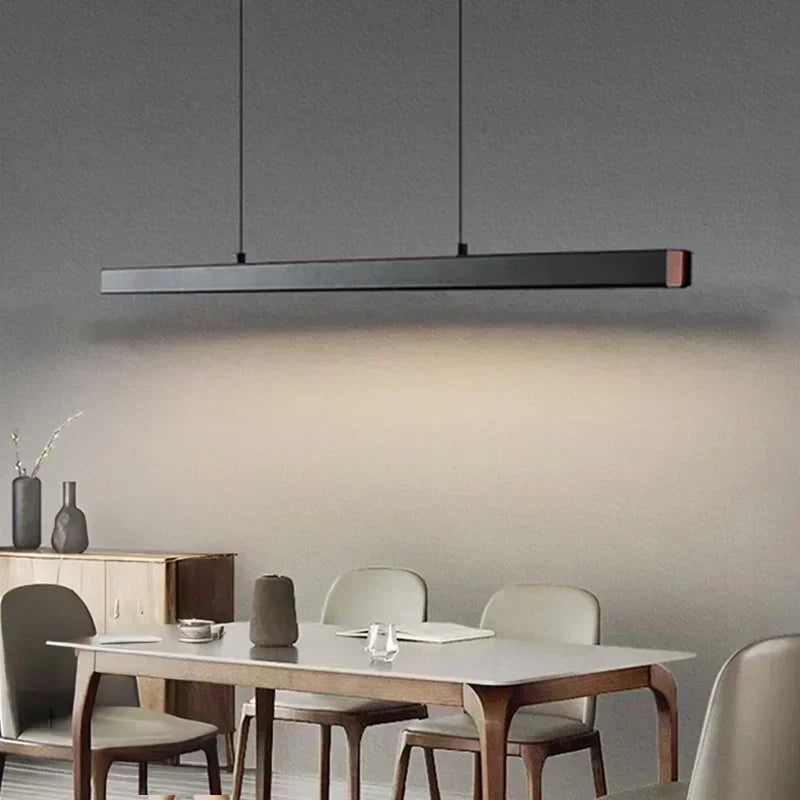 Modern LED Pendant Light For Living Dining Room Restaurant Office Long Simple Chandelier Home Deco Lighting Fixture Hanging Lamp