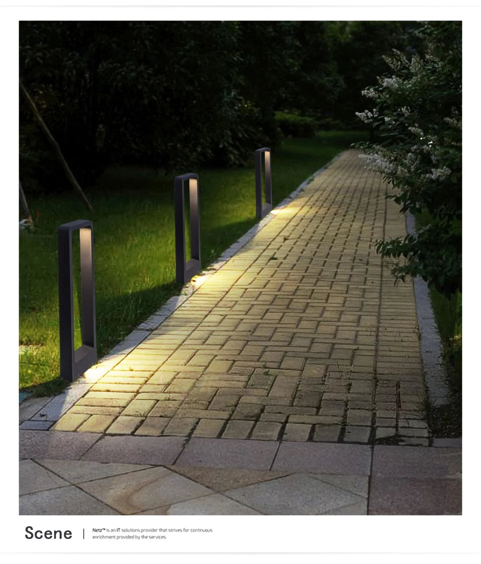 Outdoor iP65 waterproof LED lawn light. Suitable for parks, courtyards, gardens, and squares. Aluminum landscape light.