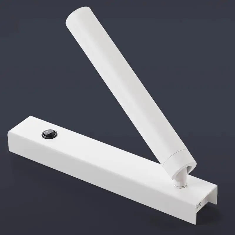 Minimalist Rotate Wall Sconce with Switch Home Decor Study Bedroom Bedside Reading Lamp Spotlight LED Adjustable Angle Wall Lamp
